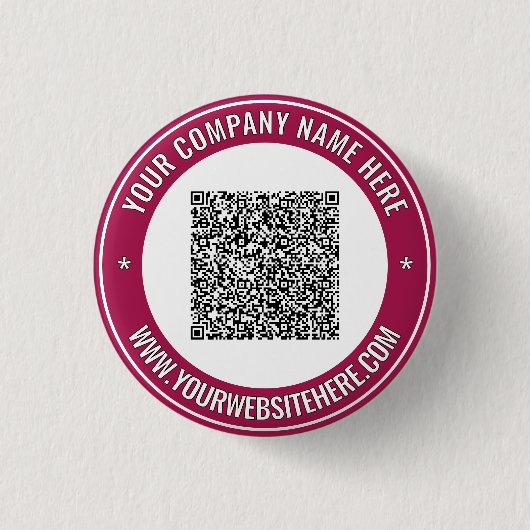 Uw QR Code Aangepaste Tekst Promotionele Button Gi (Voorkant)