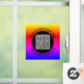 Uw QR-code aangepaste tekst venster sticker sjablo (Huis)