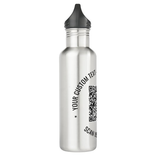 Uw QR-code Aangepaste tekst Waterfles Kies kleur Waterfles (Links)
