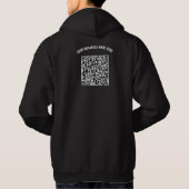 Uw QR-code Aangepaste tekst Zakelijke Hoodie Sjabl (Achterkant)