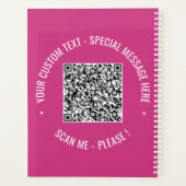 Uw QR-code Aangepaste tekstplanner Kies kleur Planner (Achterkant)