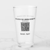 Uw QR-code Aangepaste tekstPromotioneel Glas Voorb (Voorkant)