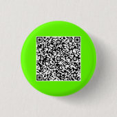 Uw QR-code aanpassen Grappige Button - Kleur kieze (Voorkant)