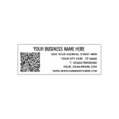 Uw QR-code Adres Professionele stempel Sjabloon (Design)