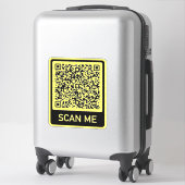 Uw QR-code bumpersticker sjabloon eigen kleur Sticker (Koffer)