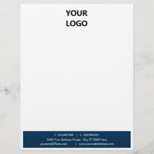 Uw QR Code Business Letterhead Voorbeeld met Logo Briefhoofd