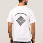 Uw QR Code Business T-shirt met aangepaste tekst (Achterkant)