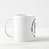 Uw QR Code Coffee Mok met aangepaste tekst en kleu (Links)