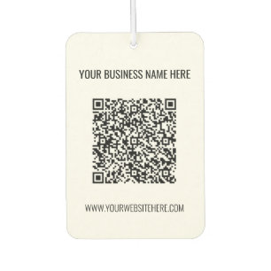 Uw QR-code Custom Text Business Luchtverfrisser