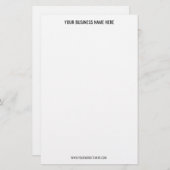 Uw QR-code Custom Text Business Stationery Paper Briefpapier (Voorkant / Achterkant)