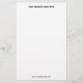 Uw QR-code Custom Text Business Stationery Paper Briefpapier (Voorkant)