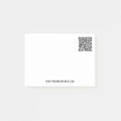 Uw QR-code Custom Text Company Post it Notes (Voorkant)