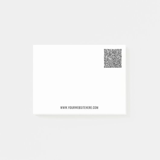Uw QR-code Custom Text Company Post it Notes (Voorkant)