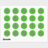 Uw QR Code Custom Text Sticker Kies Kleuren (Vel)