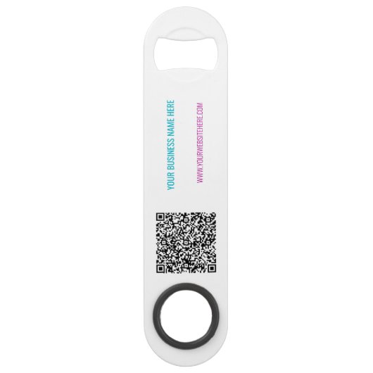 Uw QR-code en aangepaste Sjabloon voor de tekstbal Speed Flessenopener (Voorkant)
