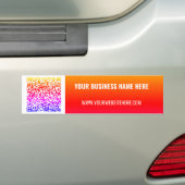 Uw QR-code en aangepaste tekst-bumpersticker Bumpersticker (Op auto)