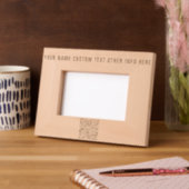 Uw QR-code en aangepaste tekst geëtste Lijsten Gegraveerde Lijstjes (Links)