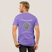Uw QR-code en aangepaste tekst gepersonaliseerde z Tri-Blend Shirt (Voorkant)