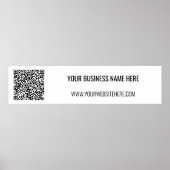 Uw QR Code en Aangepaste Tekst Promotie Poster (Voorkant)
