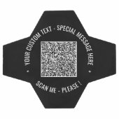 Uw QR-code en aangepaste tekst Voetbal Sjabloon (Enkel)