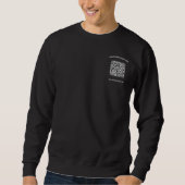 Uw QR Code en Custom Text Business Sweatshirt (Voorkant)
