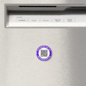 Uw QR-Code en de Magneet van de Douanetekst kiezen (Insitu (Vaatwasser))