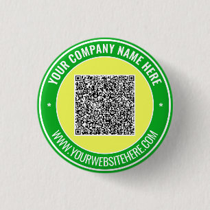 Uw QR-code en Sjabloon van de Button voor tekstpro