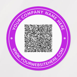 Uw QR code en Tekst Gepersonaliseerde Etiketten va Labels