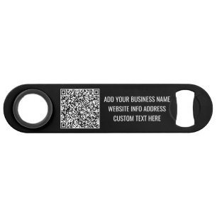 Uw QR-code gebrandmerkt Aangepaste tekstbalk Sleut Speed Flessenopener