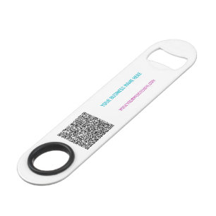 Uw QR-code gebrandmerkt Aangepaste tekstbalk Sleut Speed Flessenopener