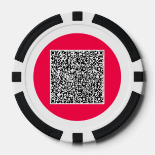 Uw QR code gepersonaliseerde poker chips kiezen kl