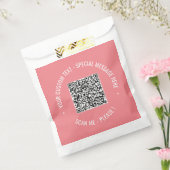 Uw QR-code geschenkzakvoorbeeld met aangepaste tek Bedankzakje (Gezegeld)