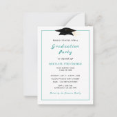 Uw QR Code Graduation Party Invitation Sjabloon (Voorkant)
