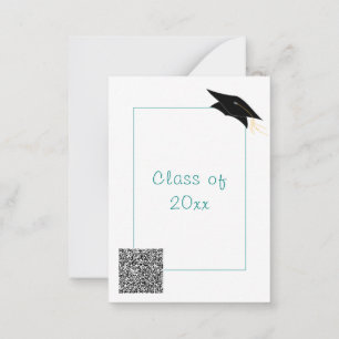 Uw QR Code Graduation Party Invitation Sjabloon