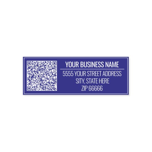 Uw QR-code Info Adresnaam Stempel Kies kleuren (Design)