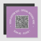 Uw QR-code magnetische kaart sjabloon aangepaste t (Voorkant / Achterkant)