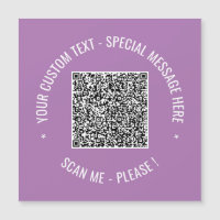Uw QR-code magnetische kaart sjabloon aangepaste t