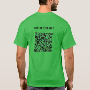 Uw QR-code met aangepaste tekst gepersonaliseerd T T-shirt