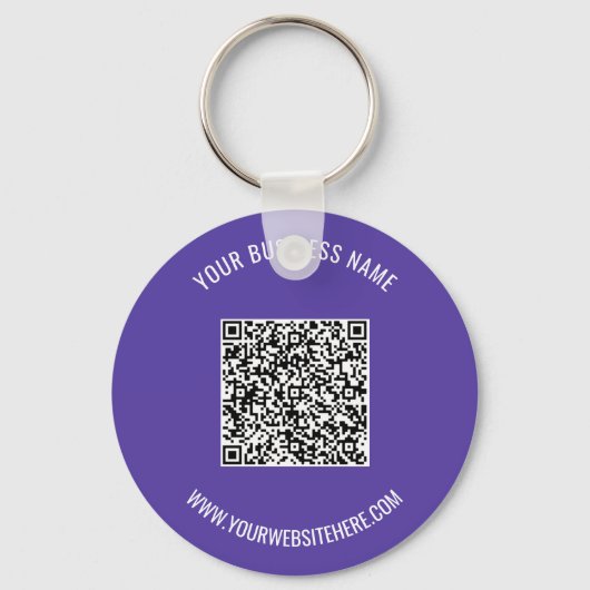 Uw QR-code Naam Info Kleuren promotionele Sleutelh Sleutelhanger (Voorkant)