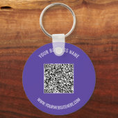Uw QR-code Naam Info Kleuren promotionele Sleutelh Sleutelhanger (Voorkant)
