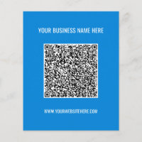 Uw QR-code Naam Website Kleuren Flyer Promotioneel