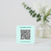 Uw QR-code Naam Website Kleuren Visitekaartje (Staand voorkant)