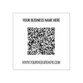 Uw QR-code Naam Website Professionele Stempel (Afrduk)