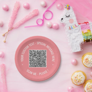 Uw QR Code Paper Borden Voorbeeld met aangepaste t Papieren Bordje