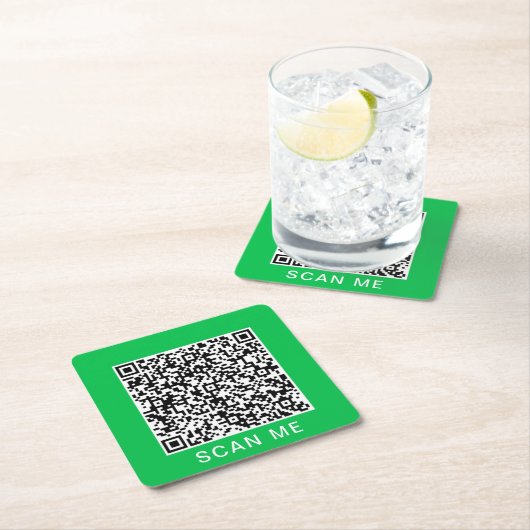 Uw QR Code Papier Onderzetter Sjabloon - Aangepast (Insitu)