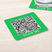 Uw QR Code Papier Onderzetter Sjabloon - Aangepast (Schuin)