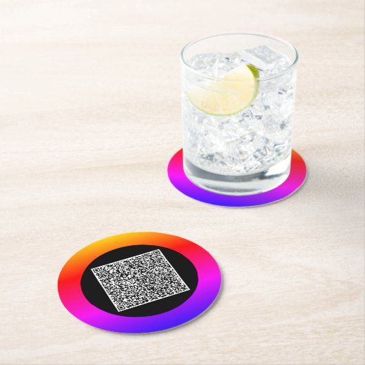 Uw QR-code Papier Onderzetter Voorbeeld aangepaste (Insitu)