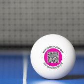 Uw QR-code Ping Pong Ball Voorbeeld Aangepaste tek (Net)