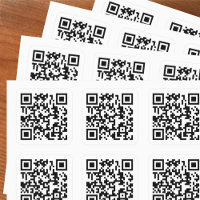 Uw QR-code plus bedrijfsgegevens op een grote