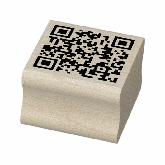 Uw QR-code plus bedrijfsgegevens Rubber Stamp Rubberstempel